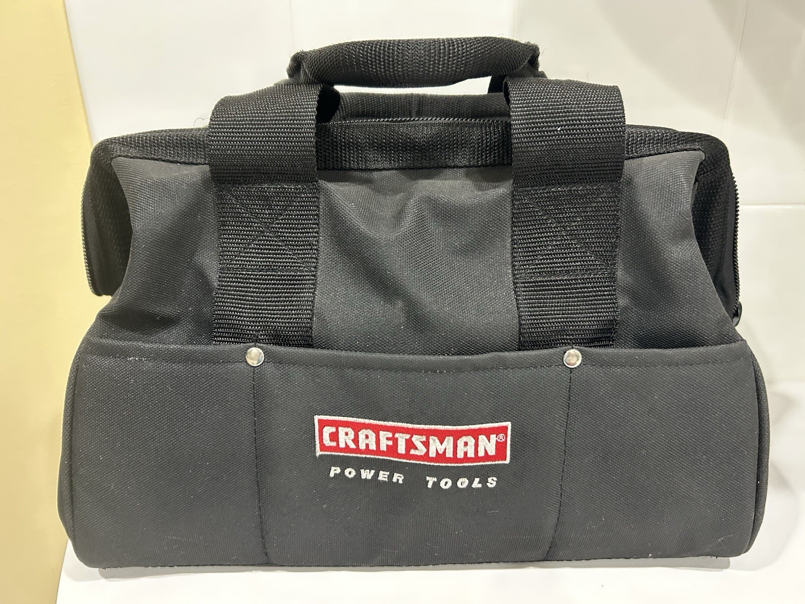 Craftsman 14" Large Mouth Tool Bag - Black - 14" by 8" by 9" H gallery