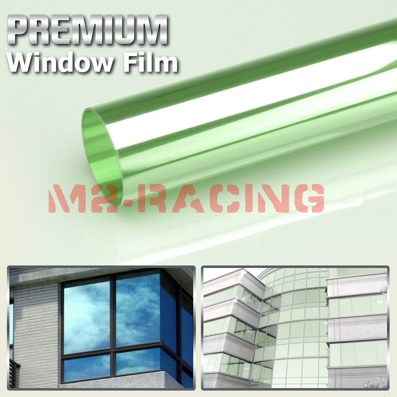 Light Green Window Tint Film UV Heat Reflective Home Office gallery