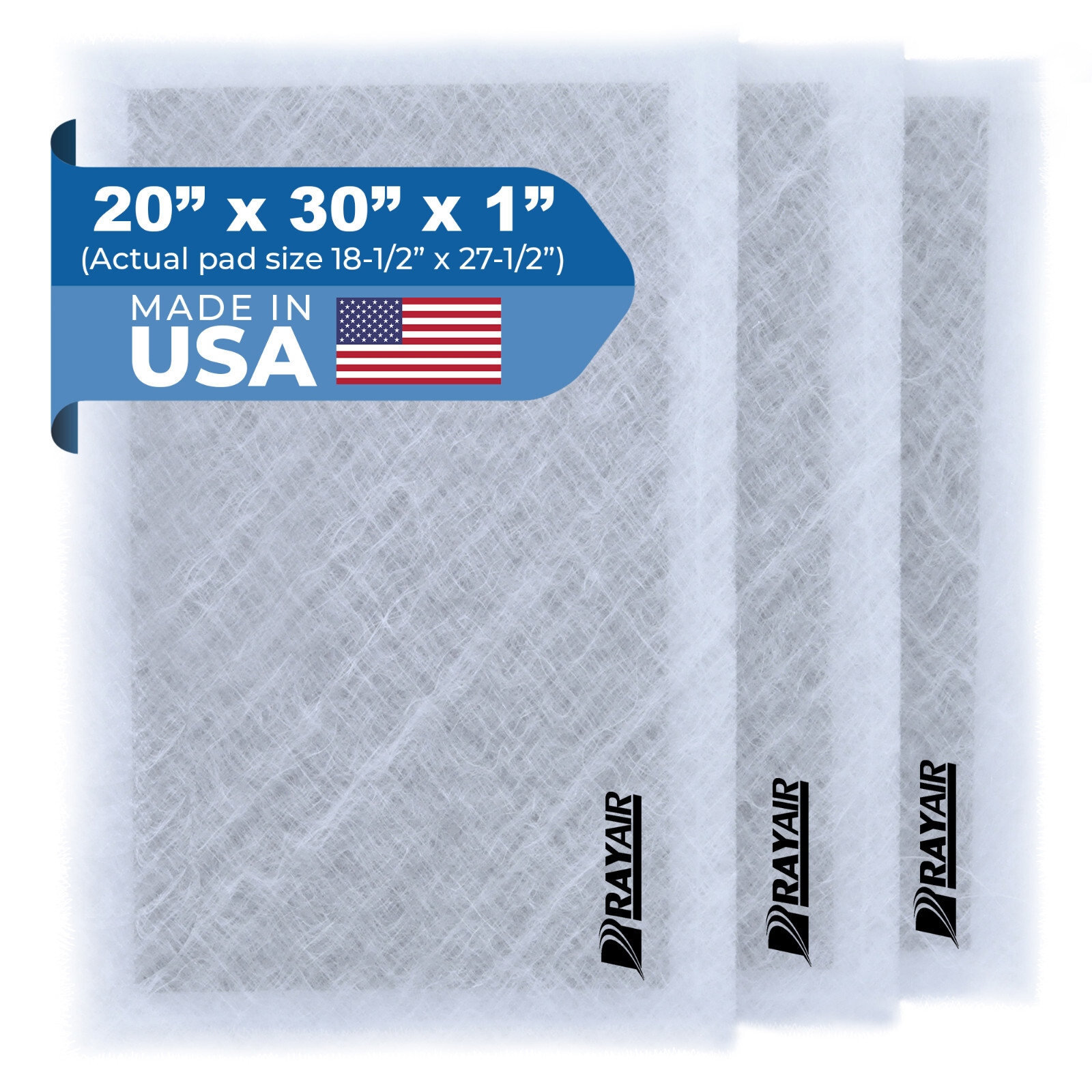 RayAir Supply 20x30 Replacement Filter Pads Compatible With Dynamic Air Cleaner gallery