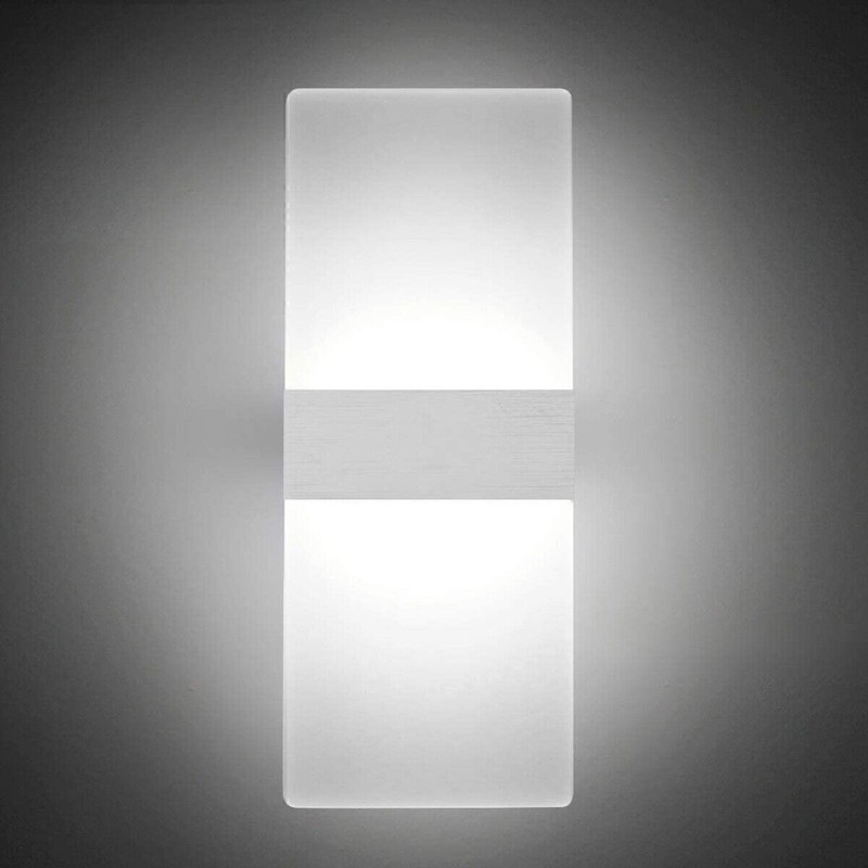 LED Modern Wall Lighting Up Down Cube Bedroom Sconce Lamp Fixture Light Indoor🔥 gallery