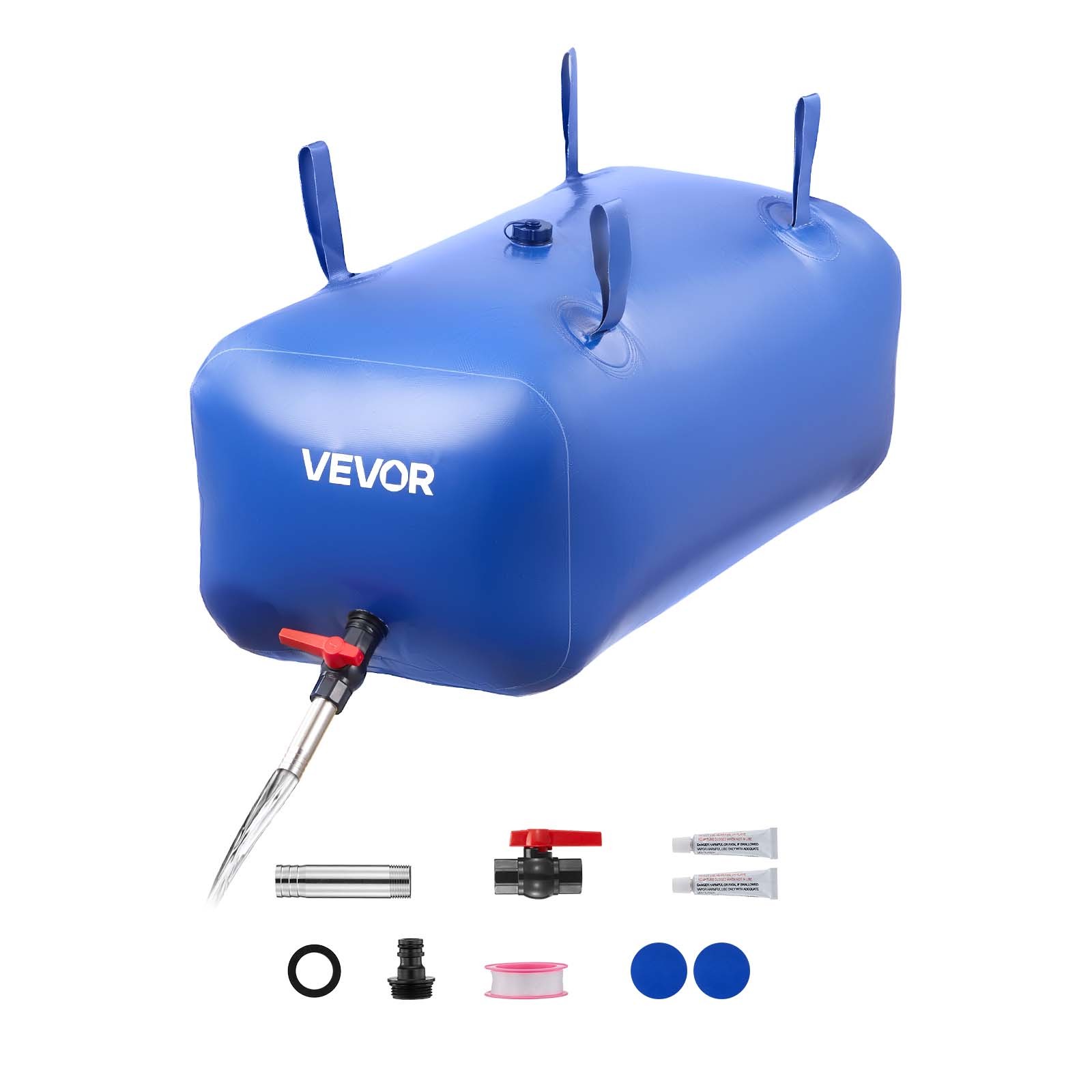 VEVOR Water Storage Bladder 30 Gal Foldable PVC Water Bag for Outdoor RV Garden gallery