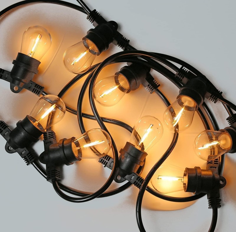 48 Pack S14 LED String Light Bulbs, 1W Shatterproof & Waterproof Outdoor Indoor gallery