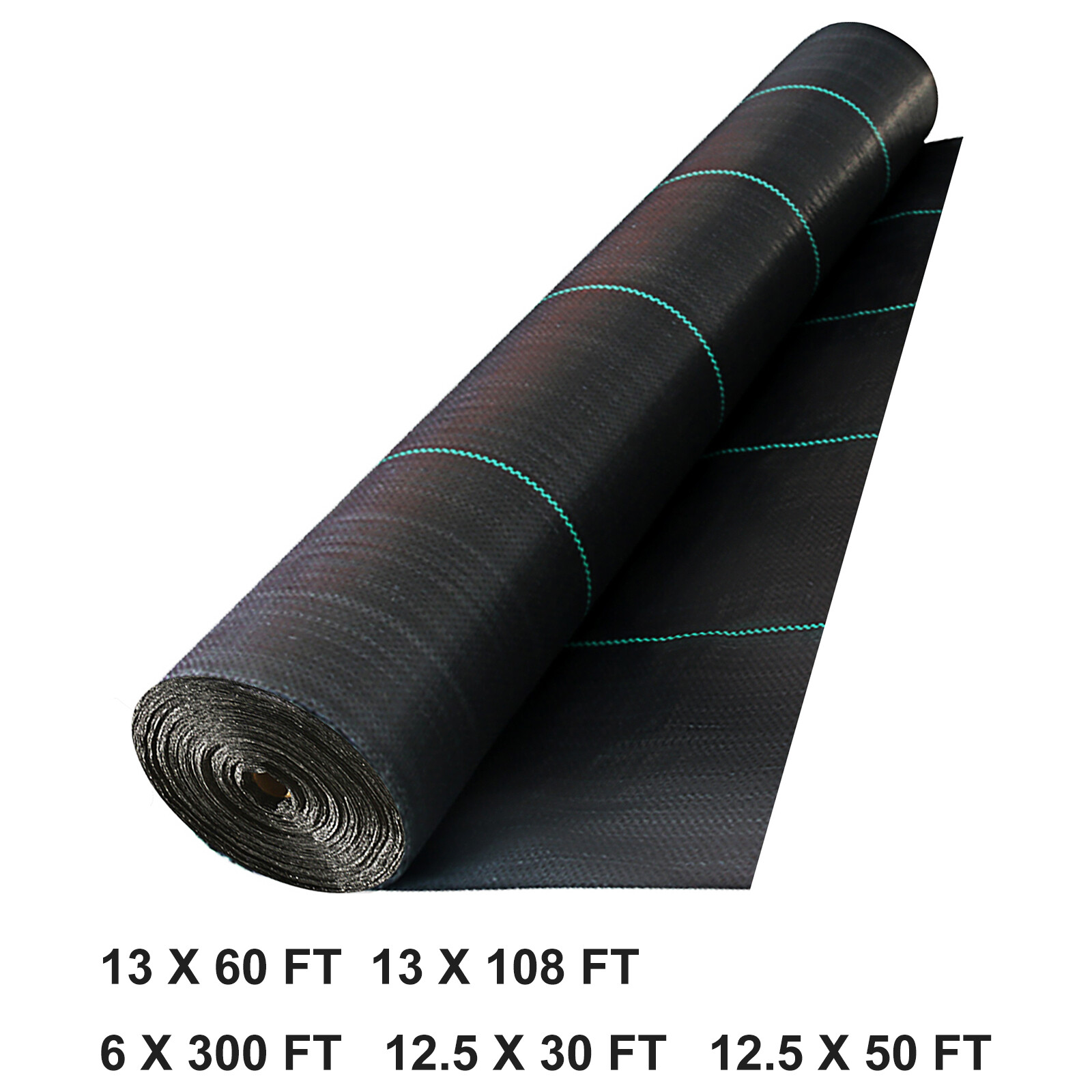 VEVOR Driveway Fabric Stabilization Geotextile Fabric 5 Sizes Underlayment Black gallery