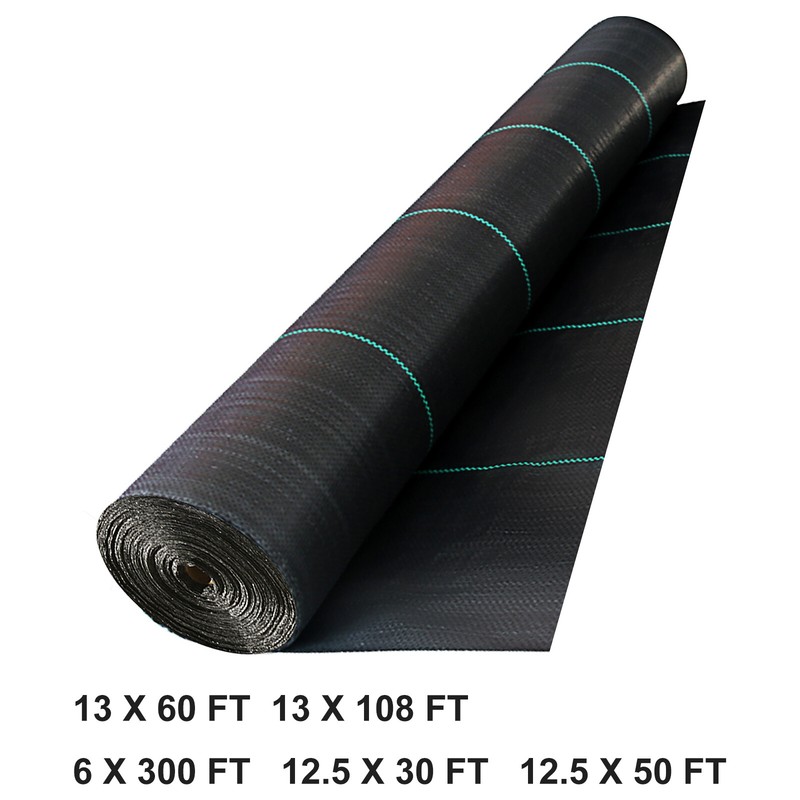 VEVOR Driveway Fabric Stabilization Geotextile Fabric 5 Sizes Underlayment Black gallery