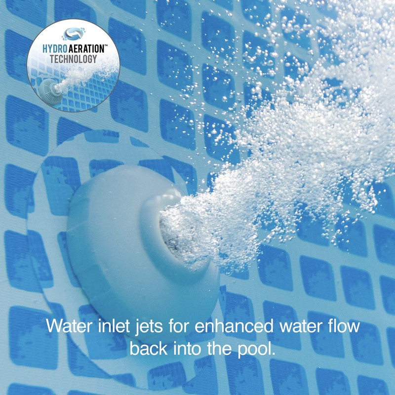 Intex Above Ground Pool Sand Filter Pump Bundled w/ Wall Mount Automatic Skimmer gallery