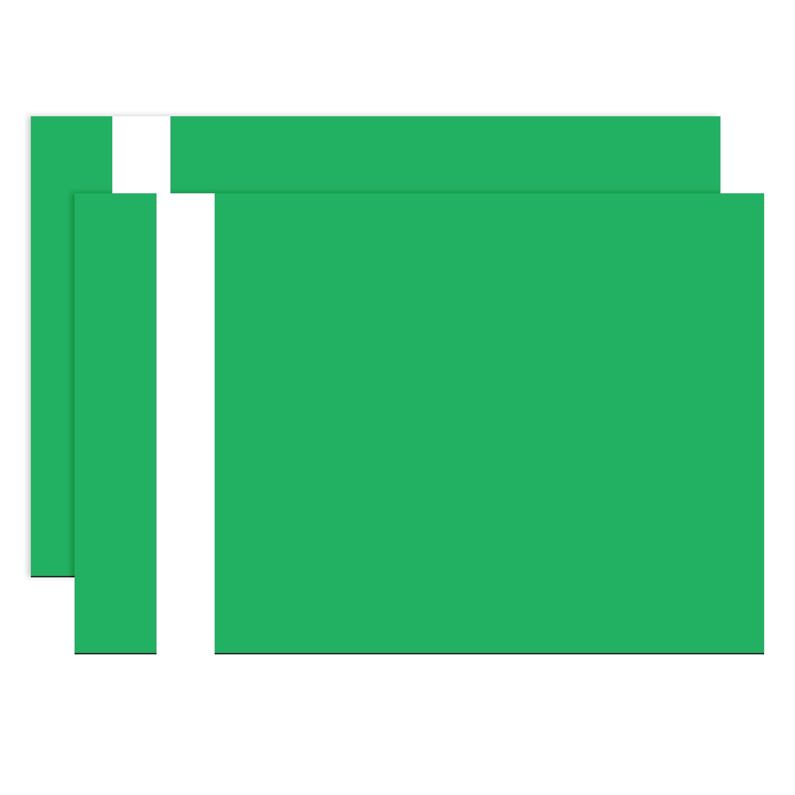 2Pcs 11.8x7.9" Double Color ABS Laser Engraving Sheet, Green/White gallery