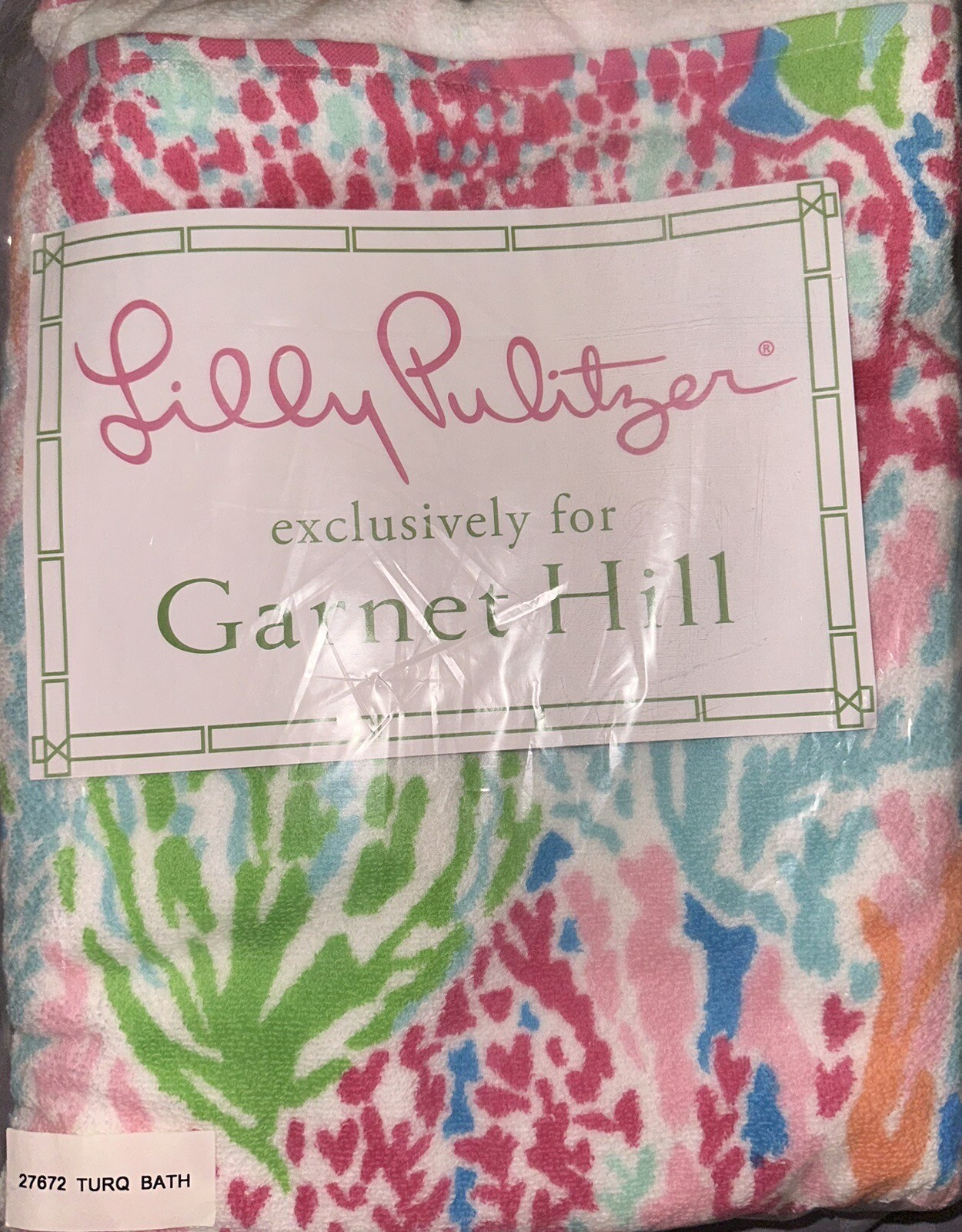 LILLY PULITZER GARNET HILL Towel LET'S CHA CHA #27672 Beach Pool DISCONTINUED gallery