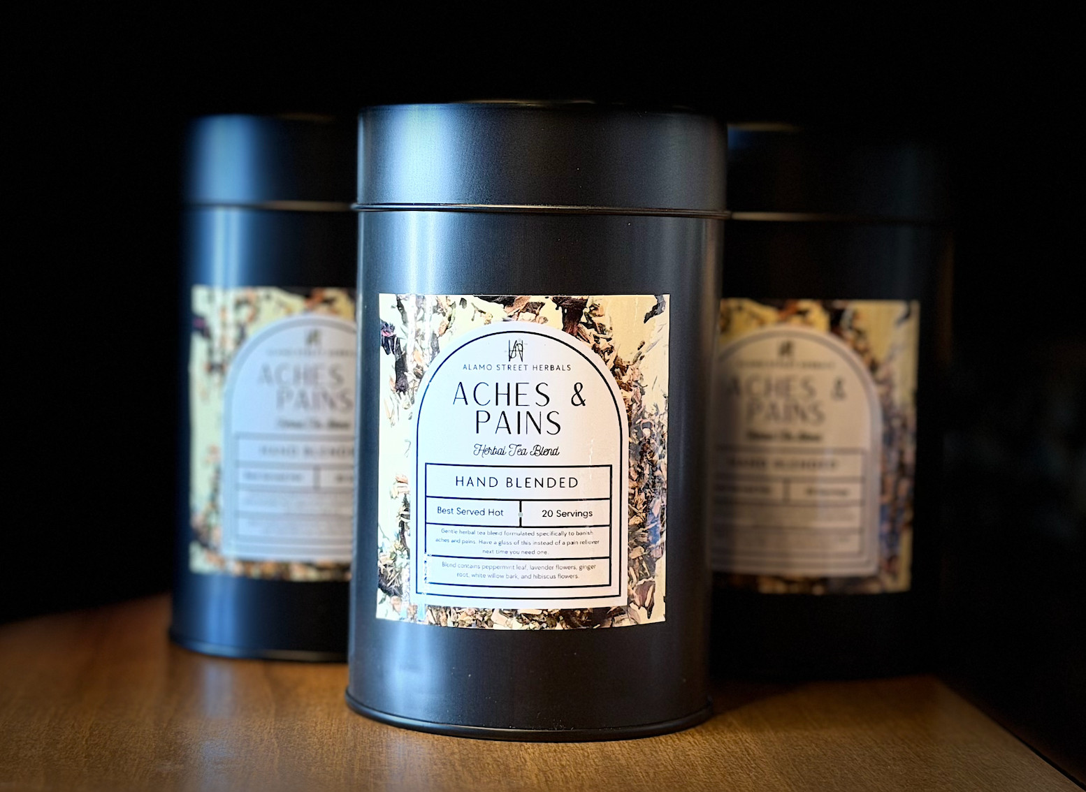 Aches & Pains Herbal Tea -- Body aches, headache relief, pain relief gallery