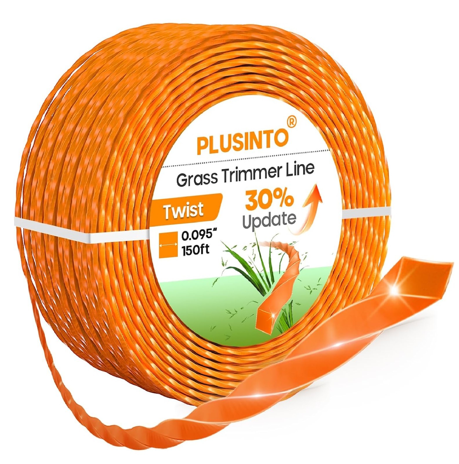 String Trimmer Line Square Orange Heavy Duty Weed Eater String Premium Nylon U gallery