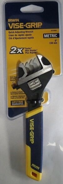 Irwin Vise-Grip 2078604 6" Metric Quick Adjustable Wrench gallery