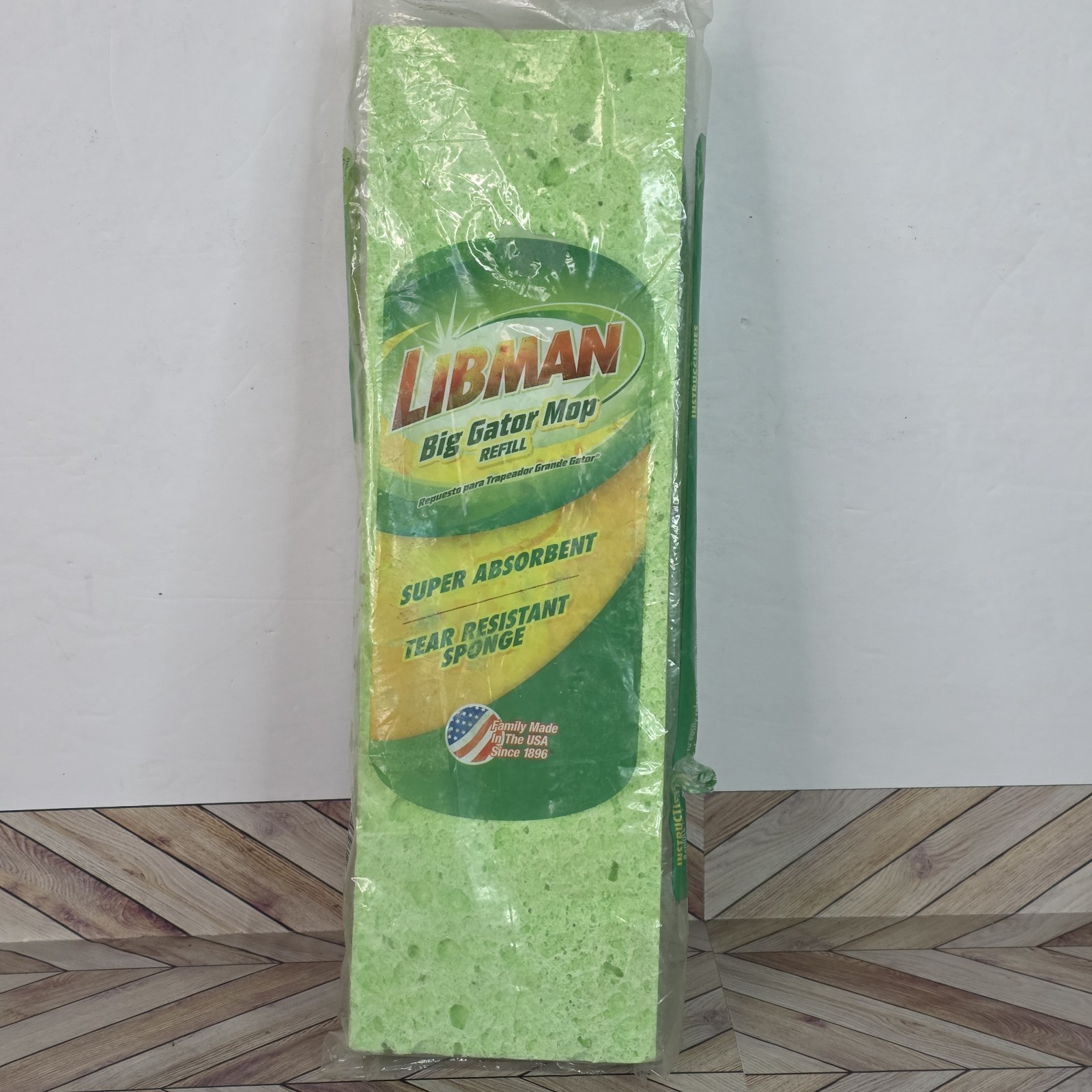 Genuine Libman Big Gator Mop Head 1 Refill Sponge Green Super Absorbant gallery
