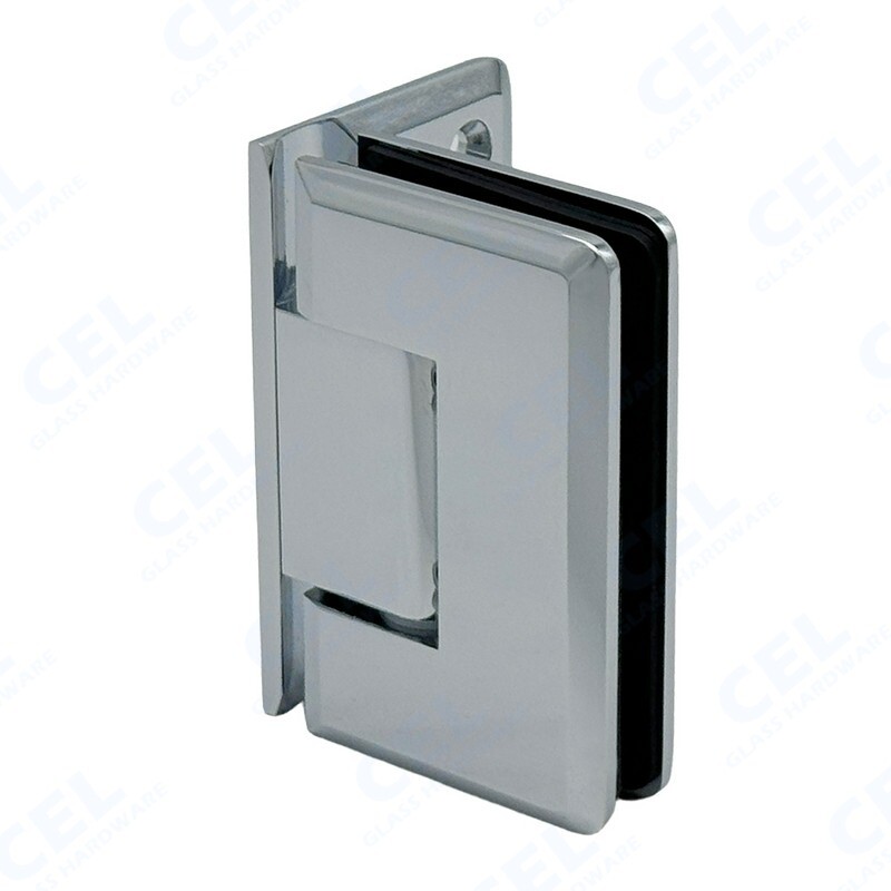 CP1N344, Adjustable Wall Mount Offset Back Plate Hinge for frameless Shower Door gallery
