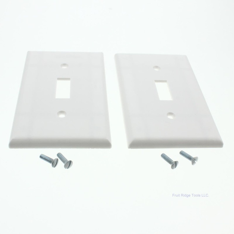 2 Leviton White Extra Deep Toggle Switch Cover Wall Plate Switchplates 88301 gallery