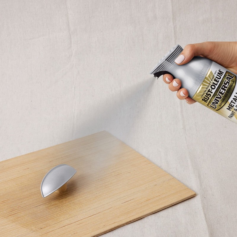Rust Oleum Universal 11Oz Titanium Silver All Surface Paint And Primer 30Min Dry gallery