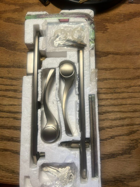 multipoint lock active handle set, nickel, Amesbury truth w/traditional handles gallery