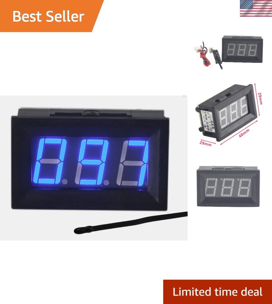 Efficient 0-167°F Digital Thermometer: Durable, Waterproof & User-Friendly