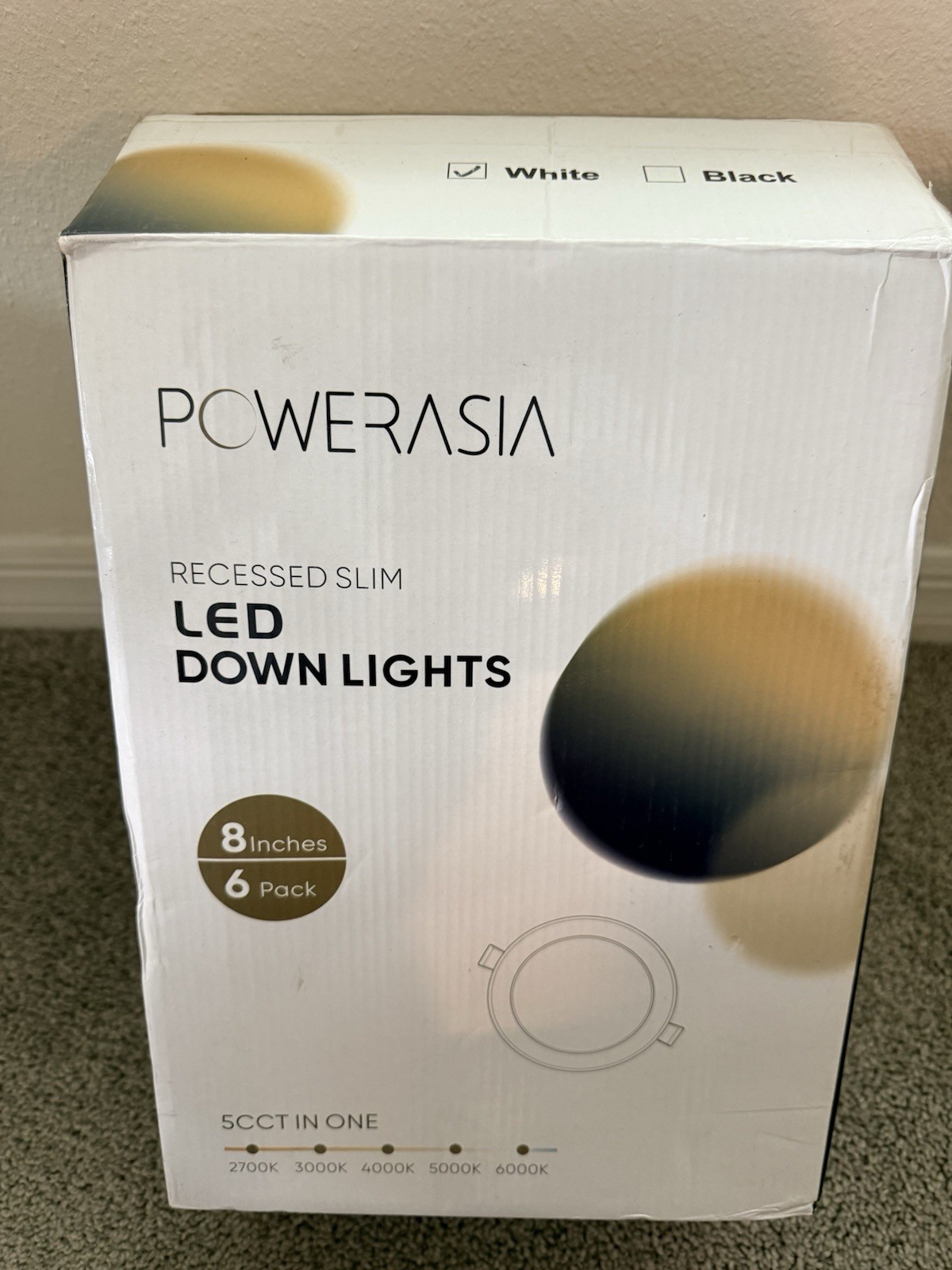 8 Pack 6 Inch Gimbal LED Recessed Lighting with Junction Box, 5CCT 2700K-6000... gallery
