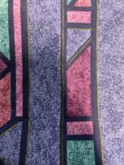 Dan River ︱Twin Flat︱Sheet︱90’s ︱Purple︱Violet︱Teal︱Geometric ︱Vintage