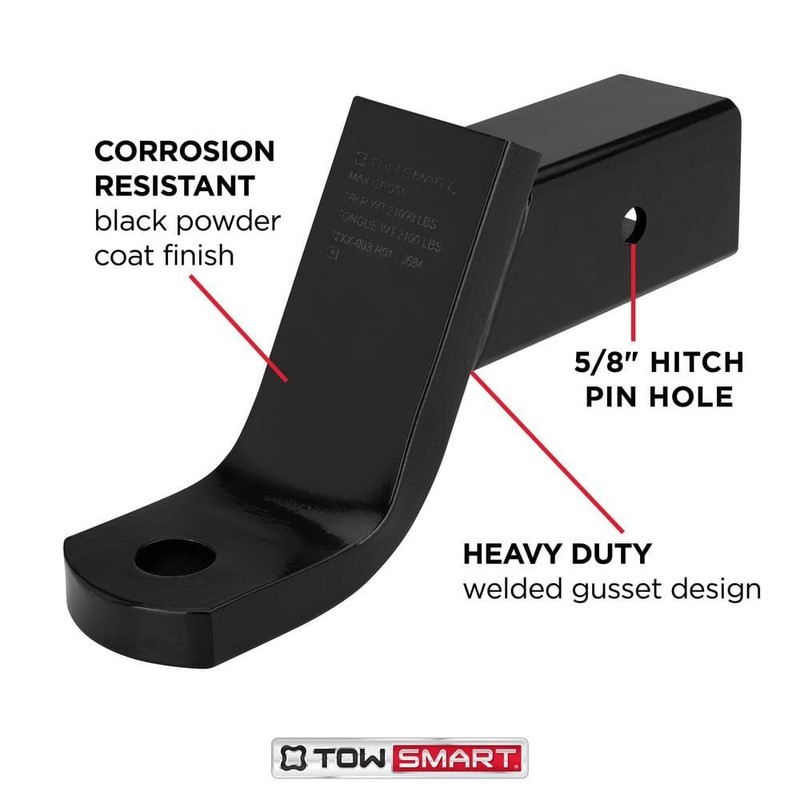 TowSmart Class V Trailer Hitch Mount 21,000 lb 5" Drop 3-1/4" Rise 1-1/4" Shank gallery