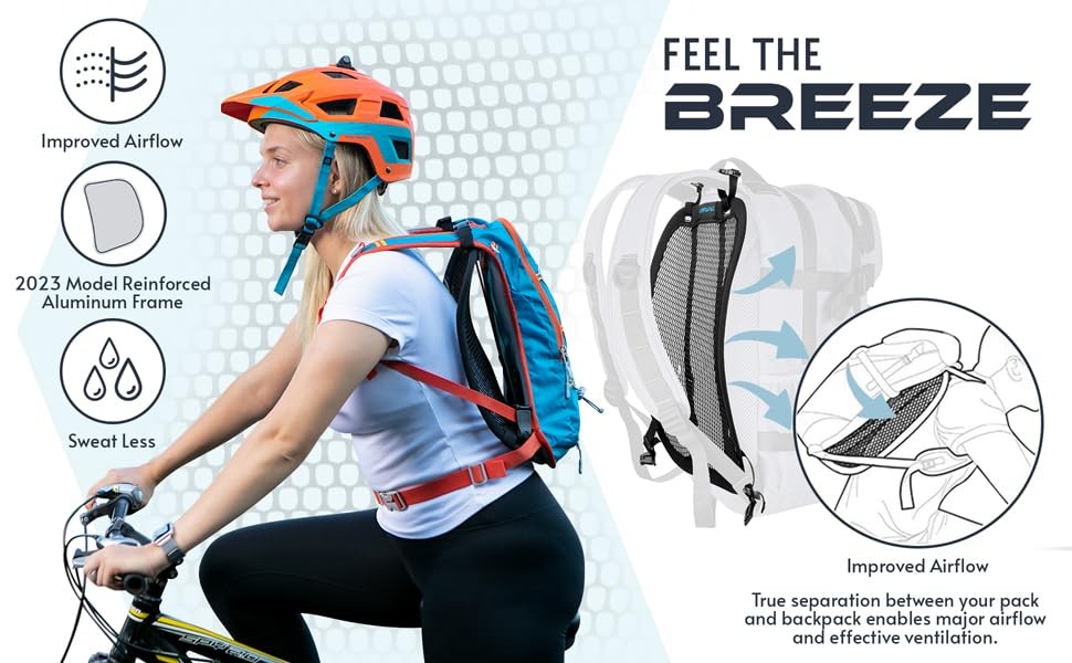 VentaPak Lightweight Airflow Backpack Spacer Frame - Reduce Sweat, 5'6" Torso 3