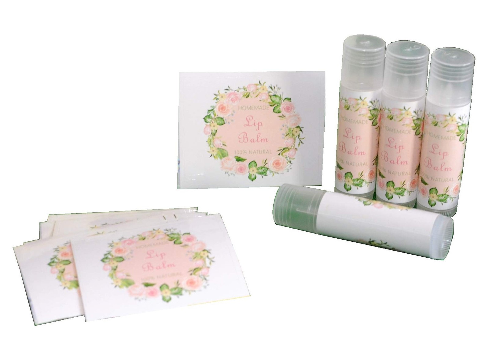 Assorted T5 50pcs Lip Balm Labels - Paper Stickers for Lip Balm Containers gallery