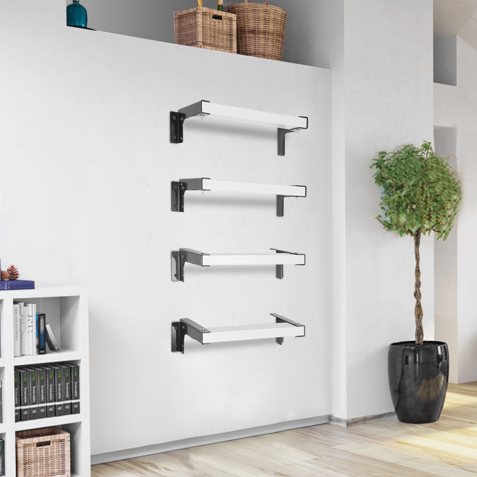 Wall-Mounted Ladders for Home Metal Step Ladder for RV Attic Bunk Bed Loft Steps gallery