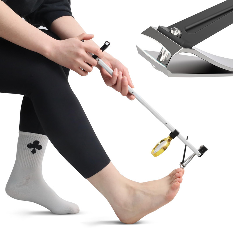 Depsunny Long Handled Toenail Clippers Wide Jaw Opening Bending For Thick Nails gallery