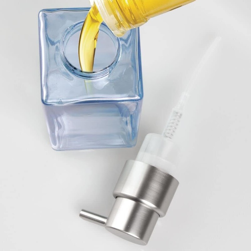 Foaming Soap Dispenser Glass Hand Soap Pump Refillable MDesign gallery