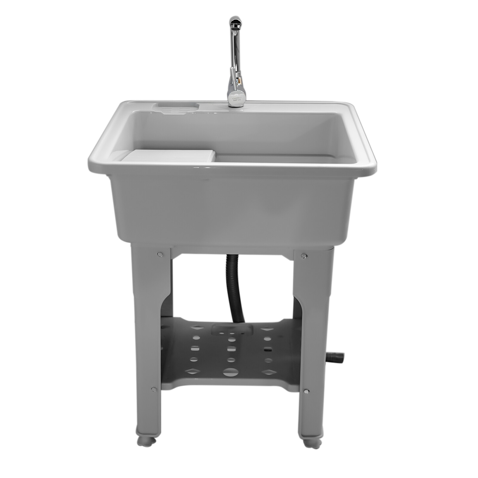 80 Freestanding Sink Commercial Laundry & Utility Room Sinks with Faucet Gray gallery