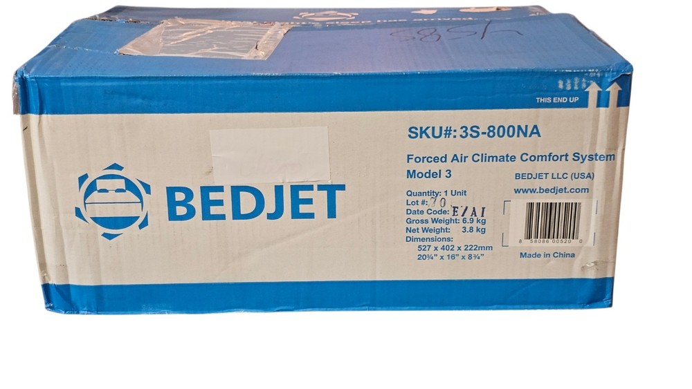 BedJet Model 3 Climate Comfort System (SKU 3S-800NA) New Open Box
