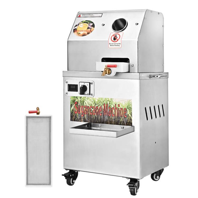 Electric Sugarcane Juicer Stainless Steel Extractor & Squeezer Grinder 110V USA gallery