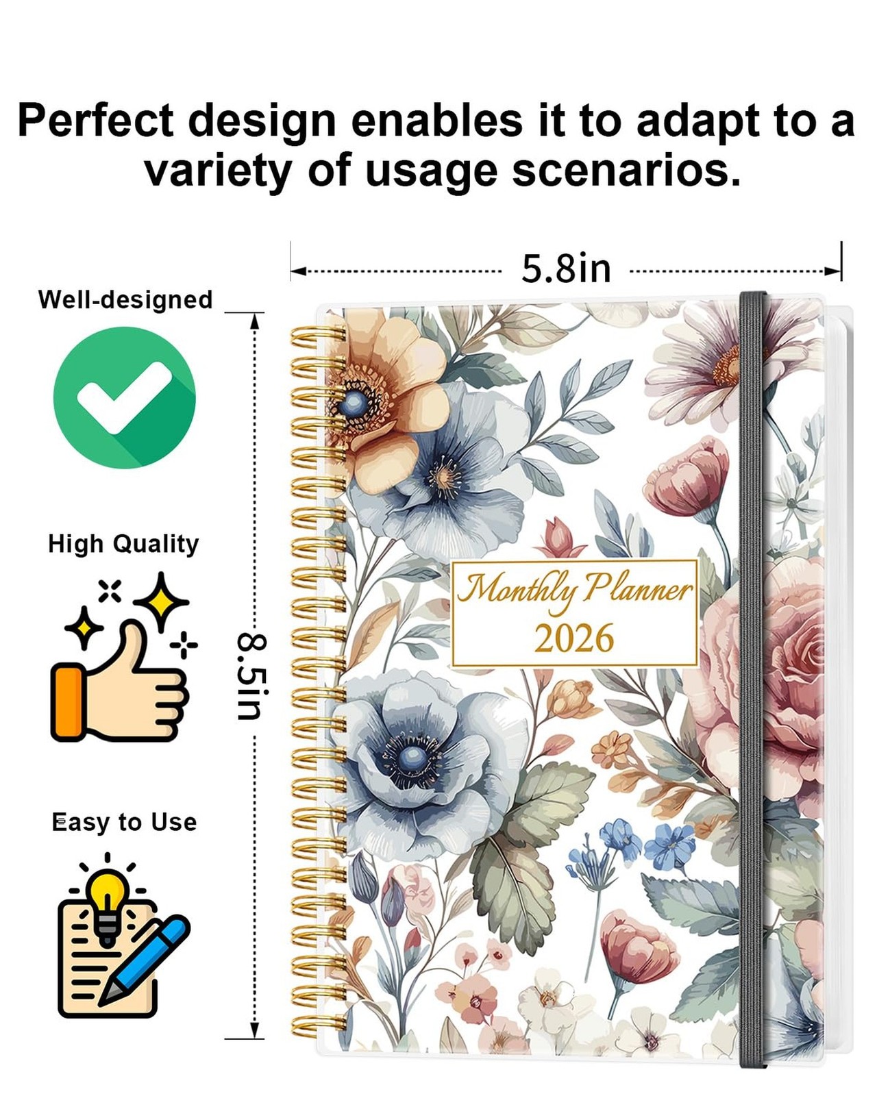Monthly Planner 2026 - Monthly Calendar from January 2026 to December 2026, 2... gallery