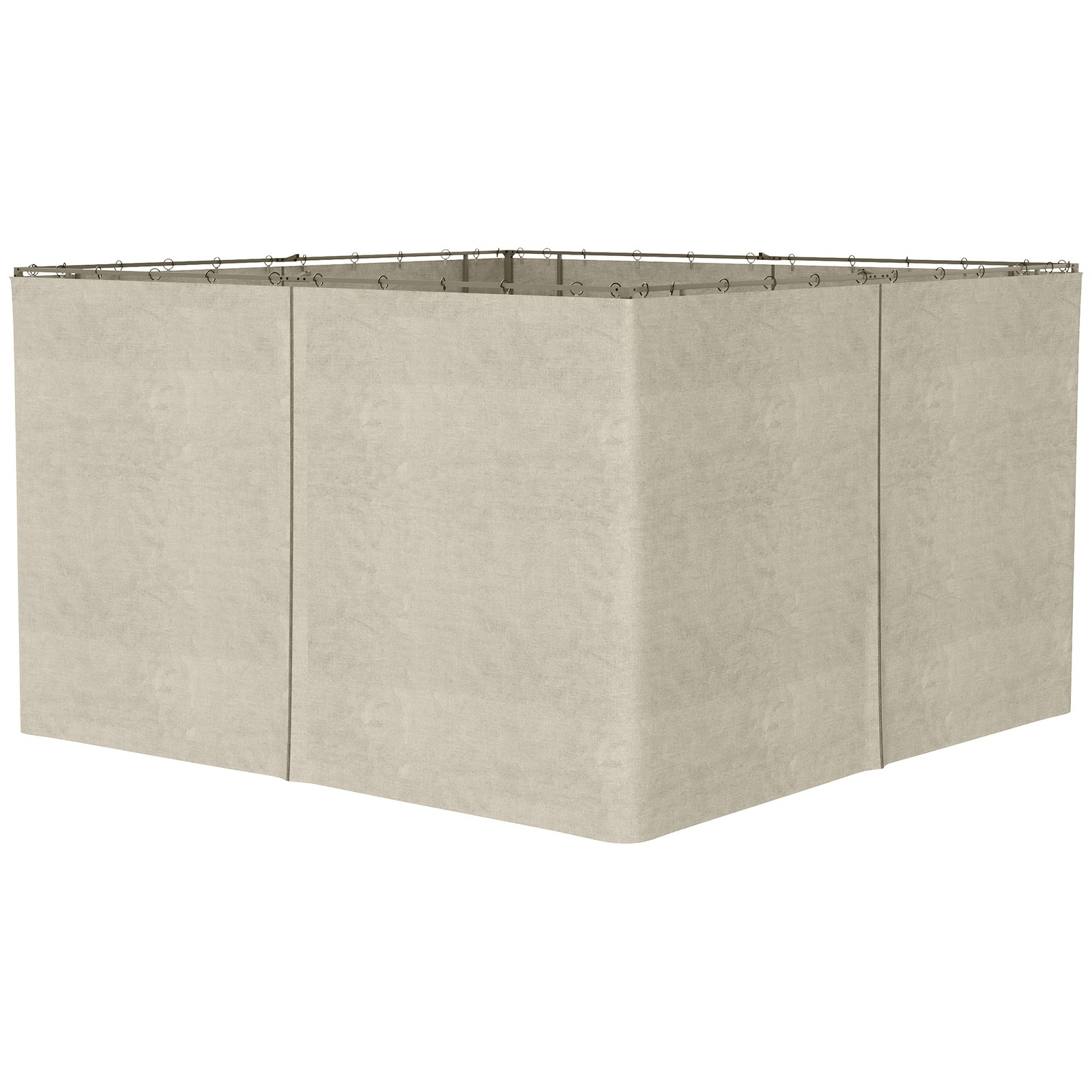 10'x13' Universal Gazebo Sidewall Replacement Curtain 4 Panels 48 Hooks/C-Rings gallery