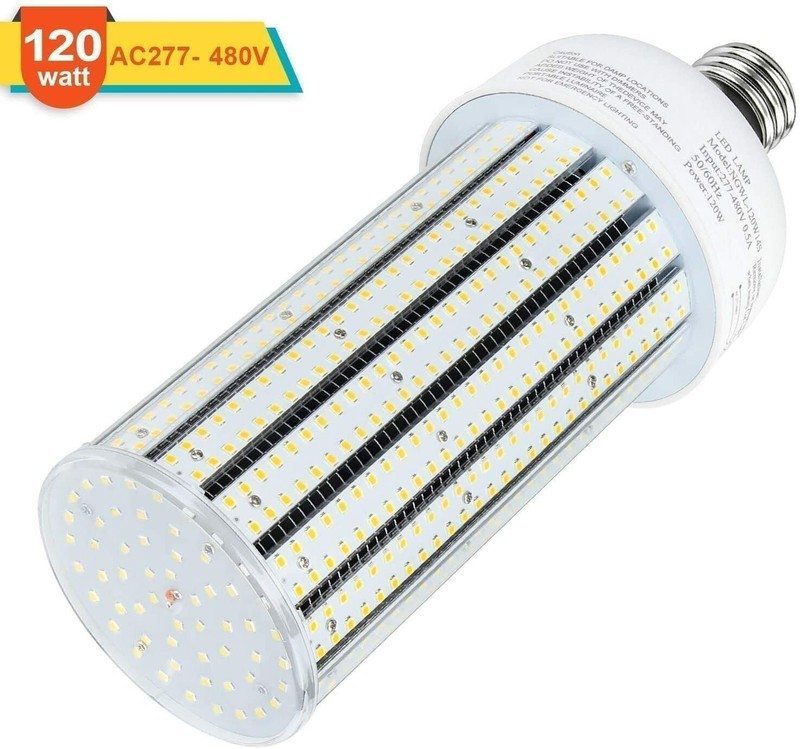 480V LED Corn Light 120W Replace 600 Watt Metal Halide HPS Bulbs E39 Mogul Base gallery