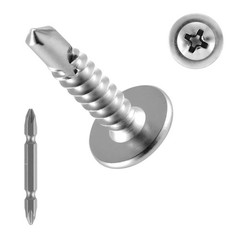 Self Tapping/Drilling Screws 3/4 Inch Stainless Steel Phillips Wafer Head 350pcs