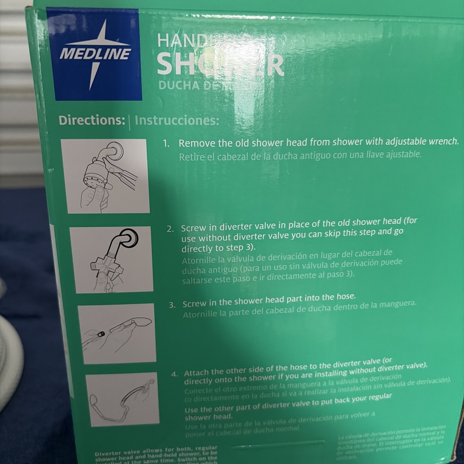 Medline Hand-held Shower Kit NEW in Box gallery