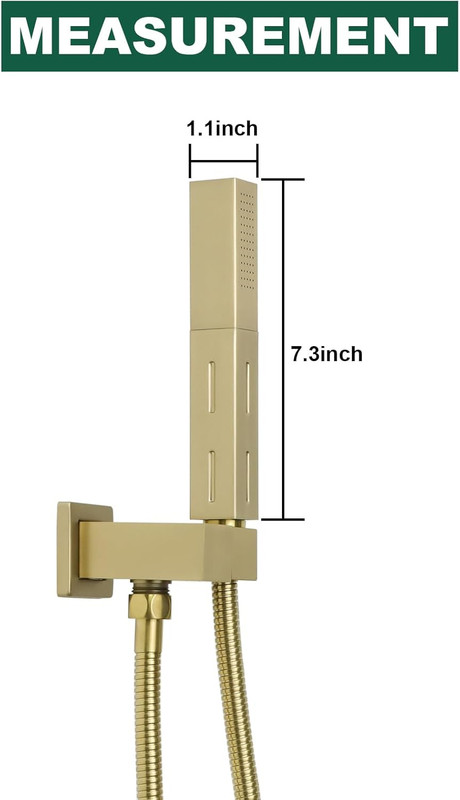 2 Settings Models Handheld Shower Head Sprayer High-Pressure with 59" Long Flexi gallery