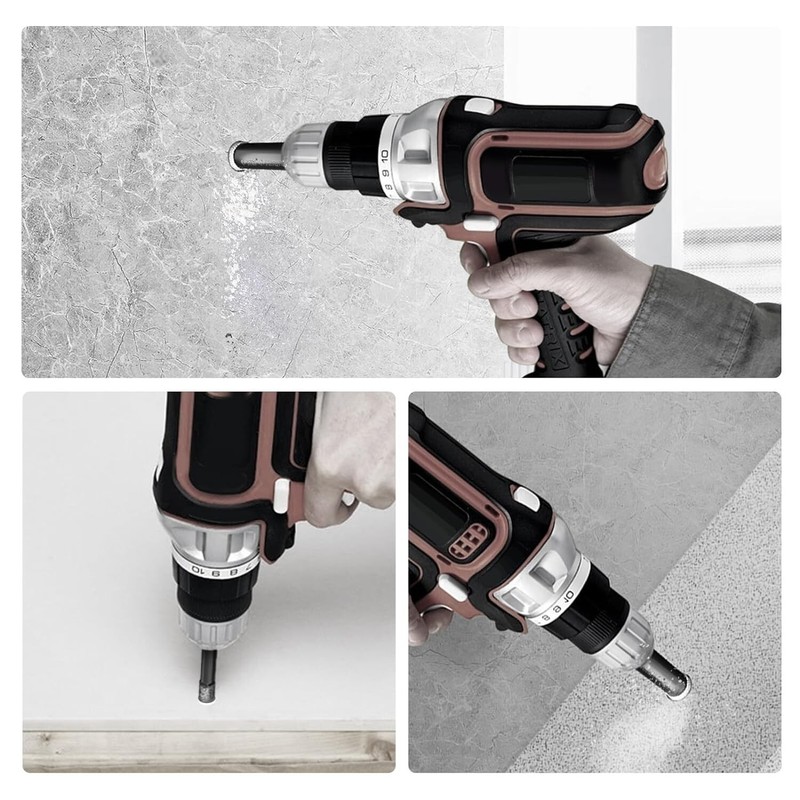 5x Diamond Core Drill Bits Dry Drilling Hole Saw 6/8/10/12/14mm for Ceramic Tile gallery