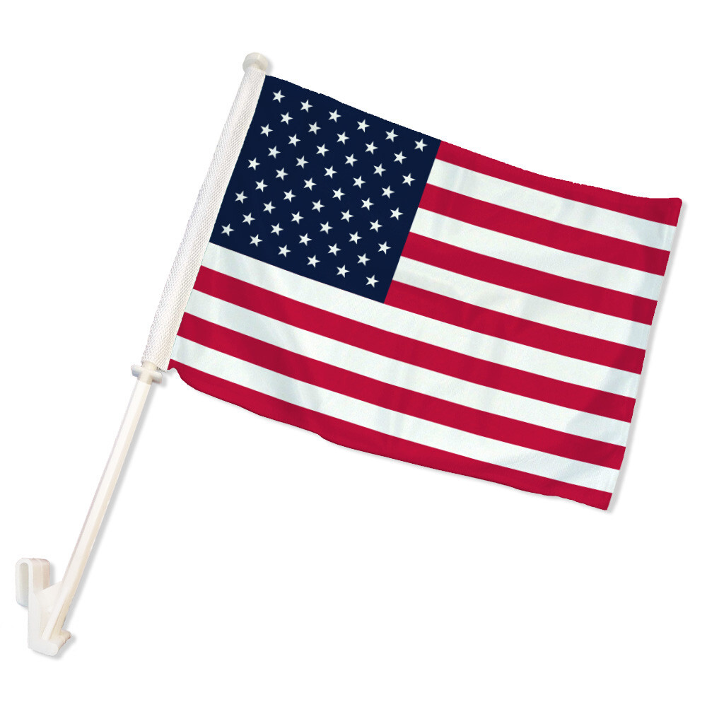 USA Double Sided Car Flag US Car Window Flag American Flag gallery