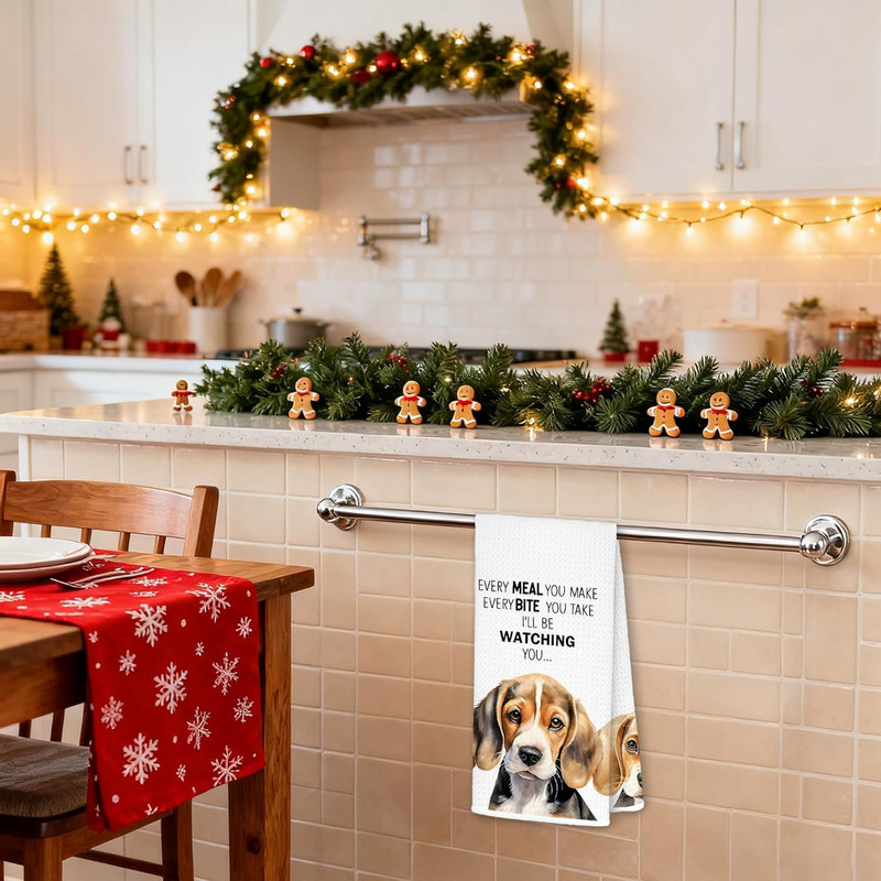 Funny Beagle Kitchen Towels, Beagle Gifts for Women, Dog Lovers Mom Gifts Decora gallery