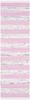 Montauk Collection Runner Rug - 2'3" x 7', Ivory & Light Pink, Handmade Strip... gallery