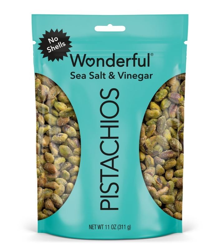 Wonderful Pistachios No Shells Sea Salt & Vinegar Nuts, 11 Ounce Bag gallery