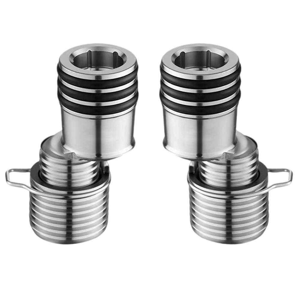 360 Degree Rotating Adjustable Shower Faucet Adapter Flexible Connector 2pcs gallery