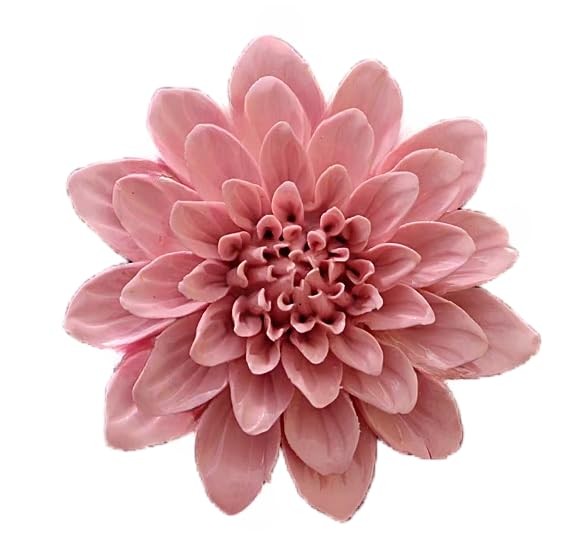 AMERRY Ceramic Wall Art - 3D Flower Hanging Sculpture, Handmade Porcelain Dec... gallery