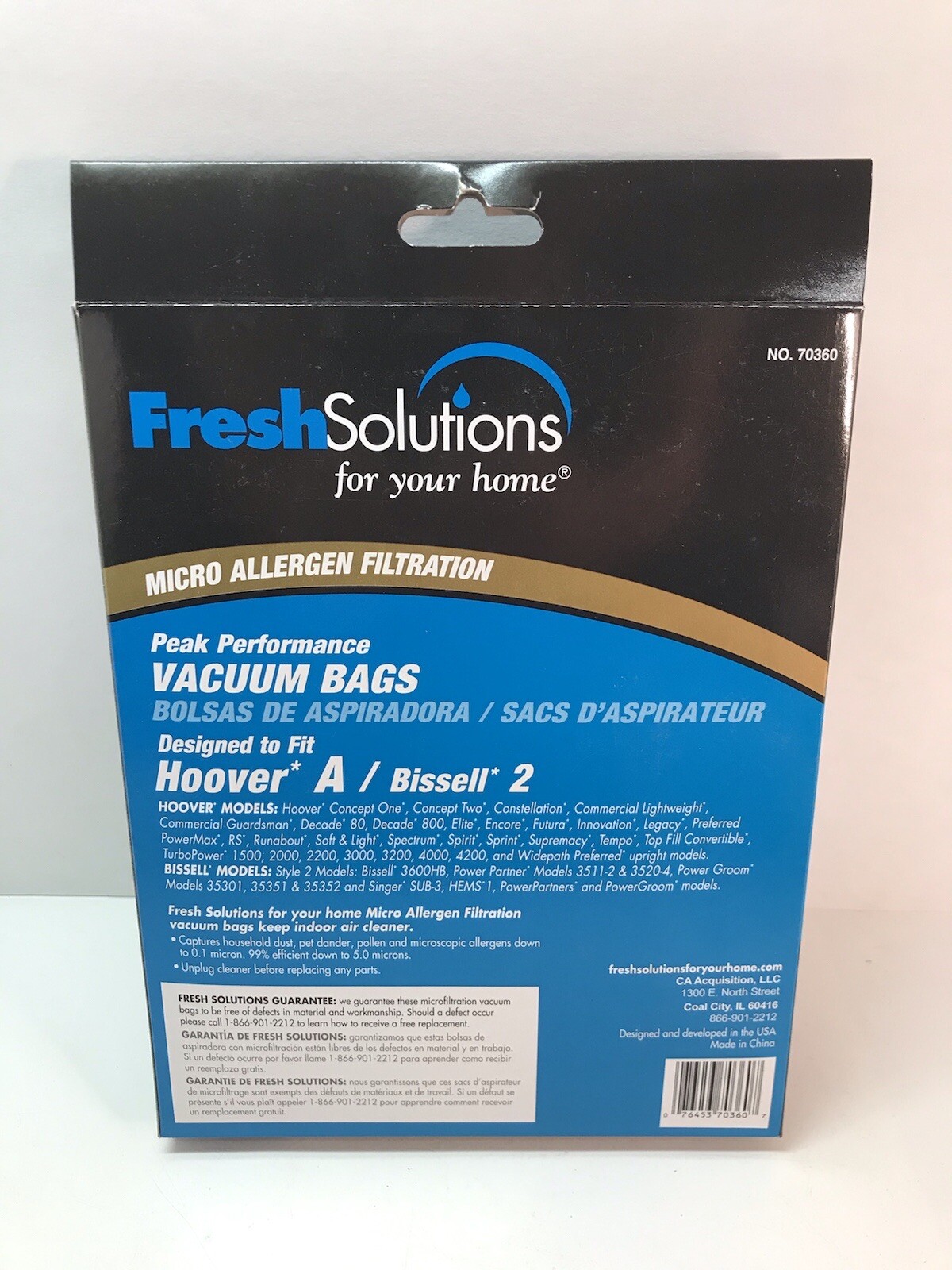 Vacuum Bags Fresh Solutions HOOVER Style A or BISSELL Style 2 Vacuum Bags 3-Pk gallery