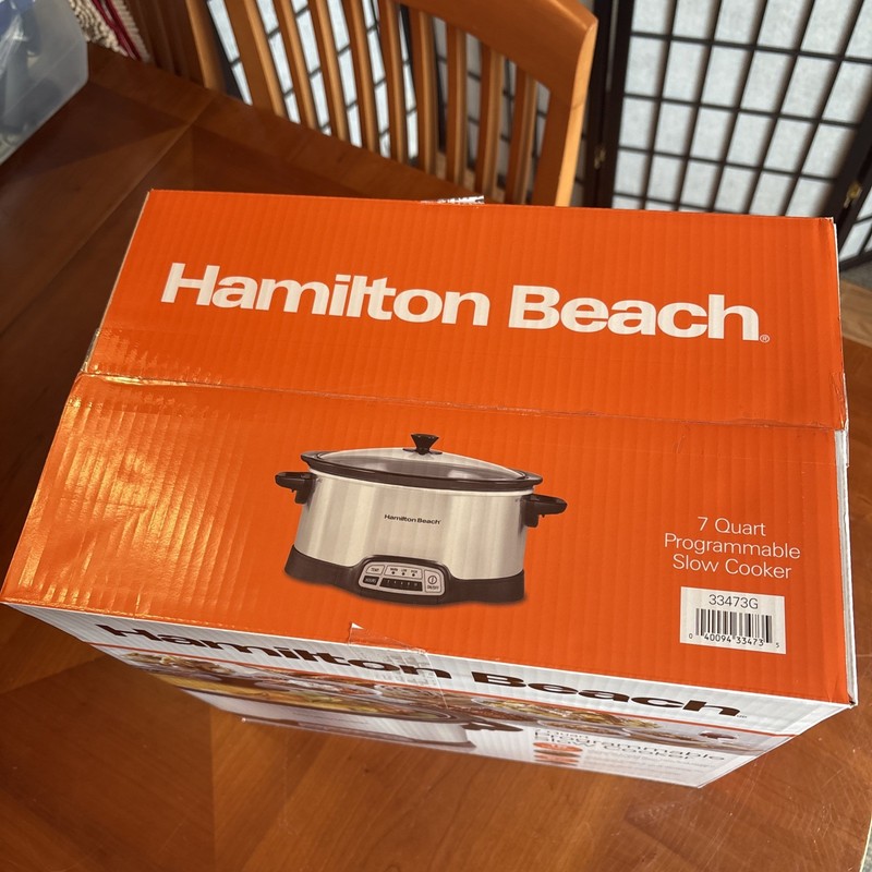 Hamilton Beach - 33473G - 7 Quart Programmable Slow Cooker - BRAND NEW gallery