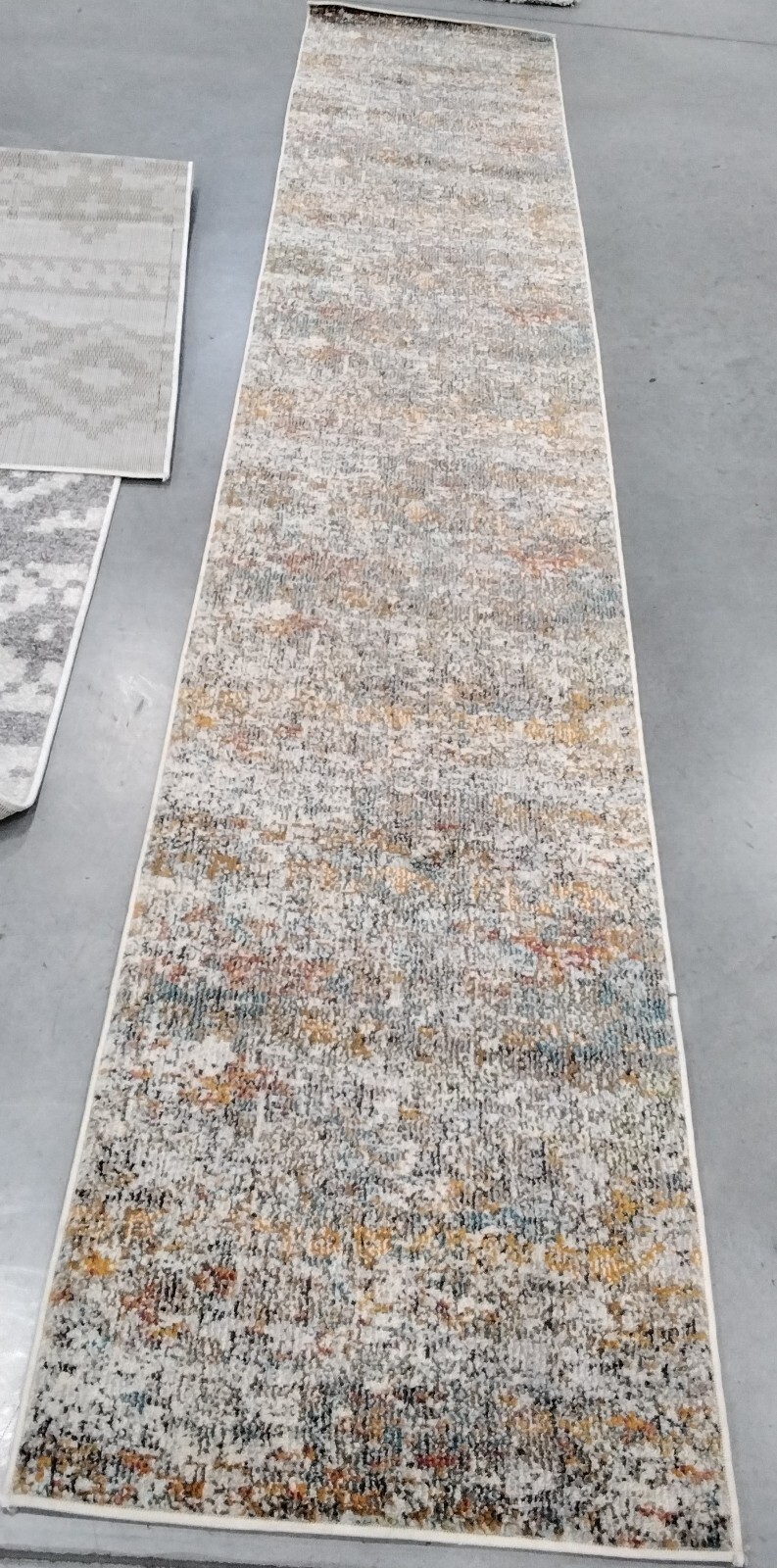 GREY / ORANGE 2'-2" X 12' Back Stain Rug, Reduced Price 1172747589 MAD460F-212 gallery