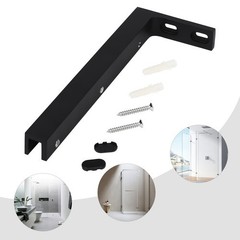 Left L-Shaped Mounting Bracket Glass Door L-Shaped Stabilizing Bracket Black NEW