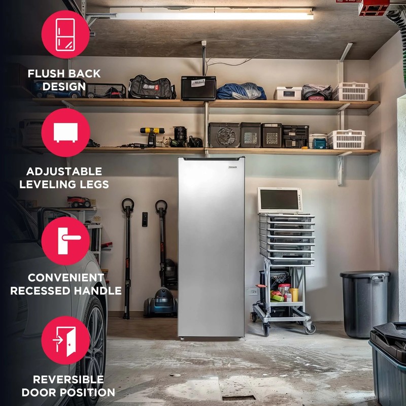 Frigidaire Platinum Silver 6.5 Cu. ft. Upright Freezer, EFRF698 gallery