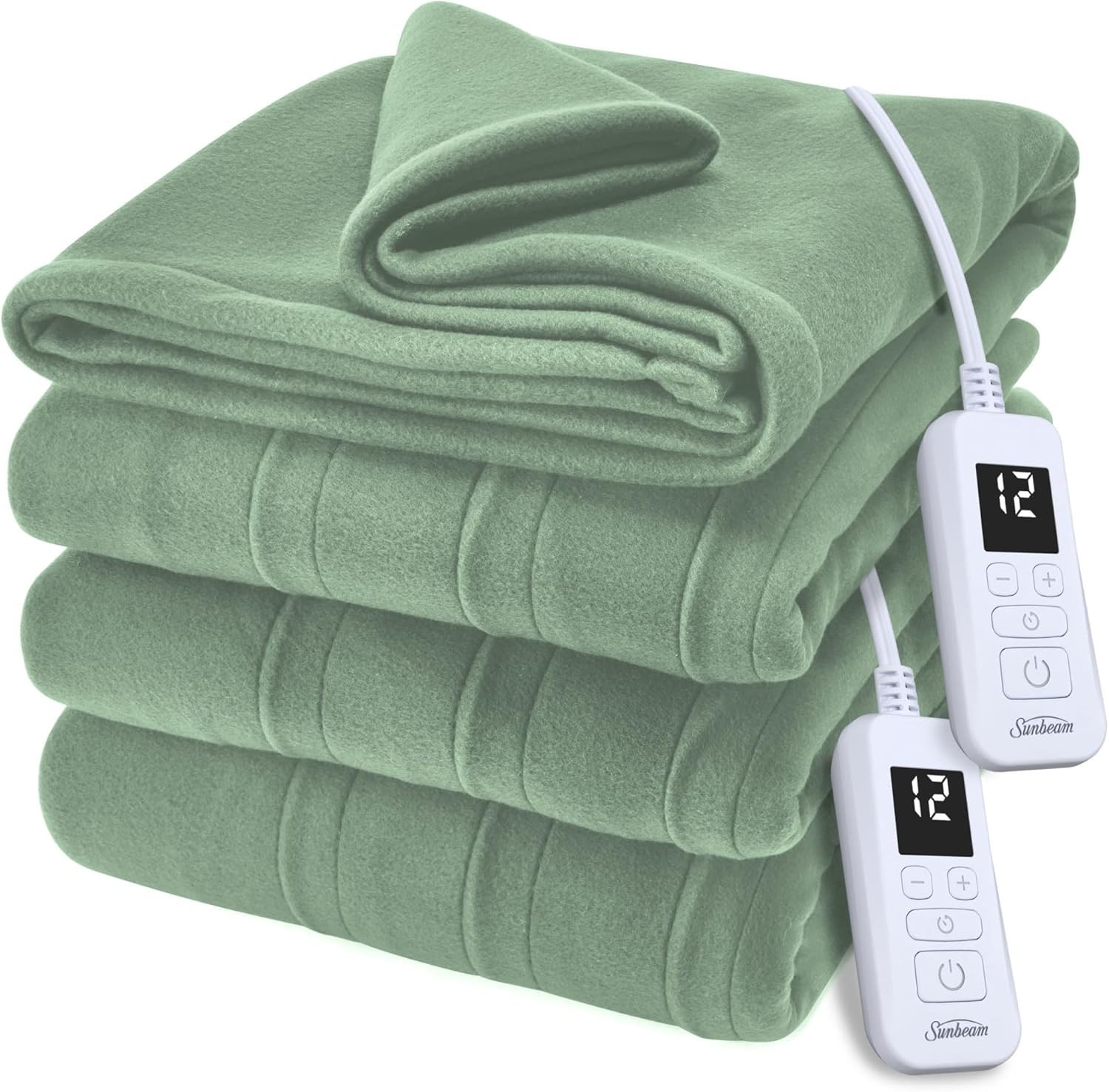 Sunbeam Royal Ultra Fleece Heated Electric Blanket King Size, 90" x 100" NEW gallery